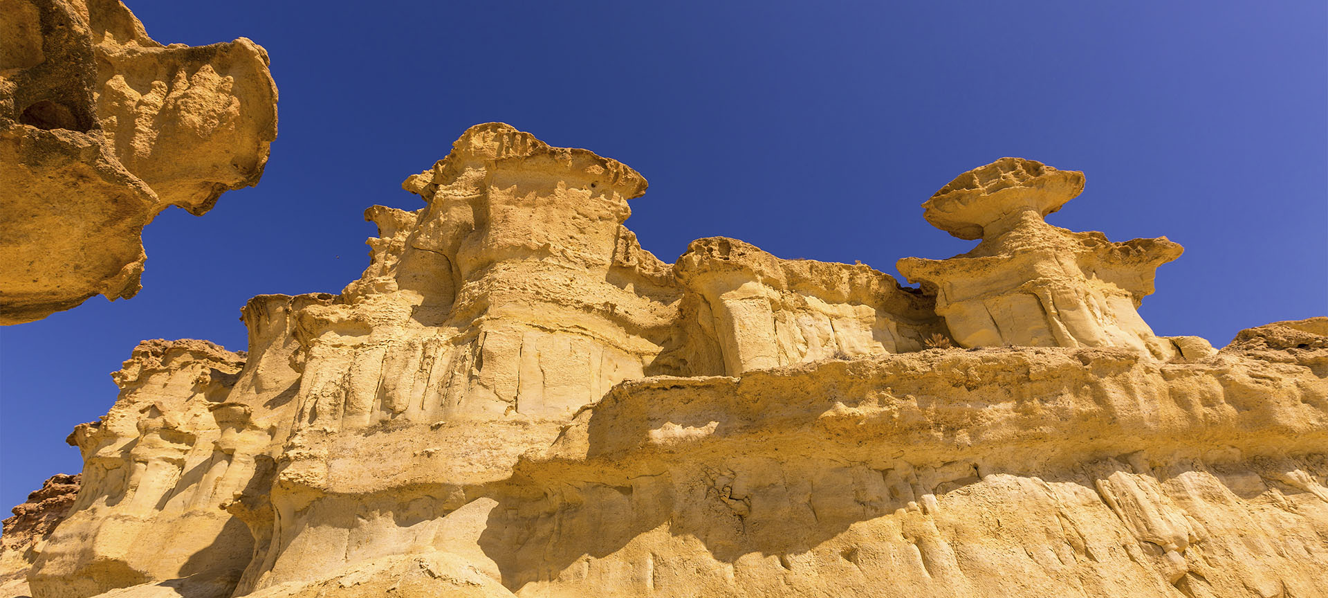 Eroded rocks in Bolnuevo in Mazarrón (Murcia)