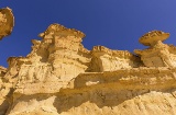 Eroded rocks in Bolnuevo in Mazarrón (Murcia)