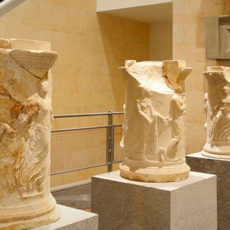 Detal Muzeum Teatru Rzymskiego w Kartagenie
