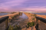 Salt flats in San Pedro de Pinatar in Murcia