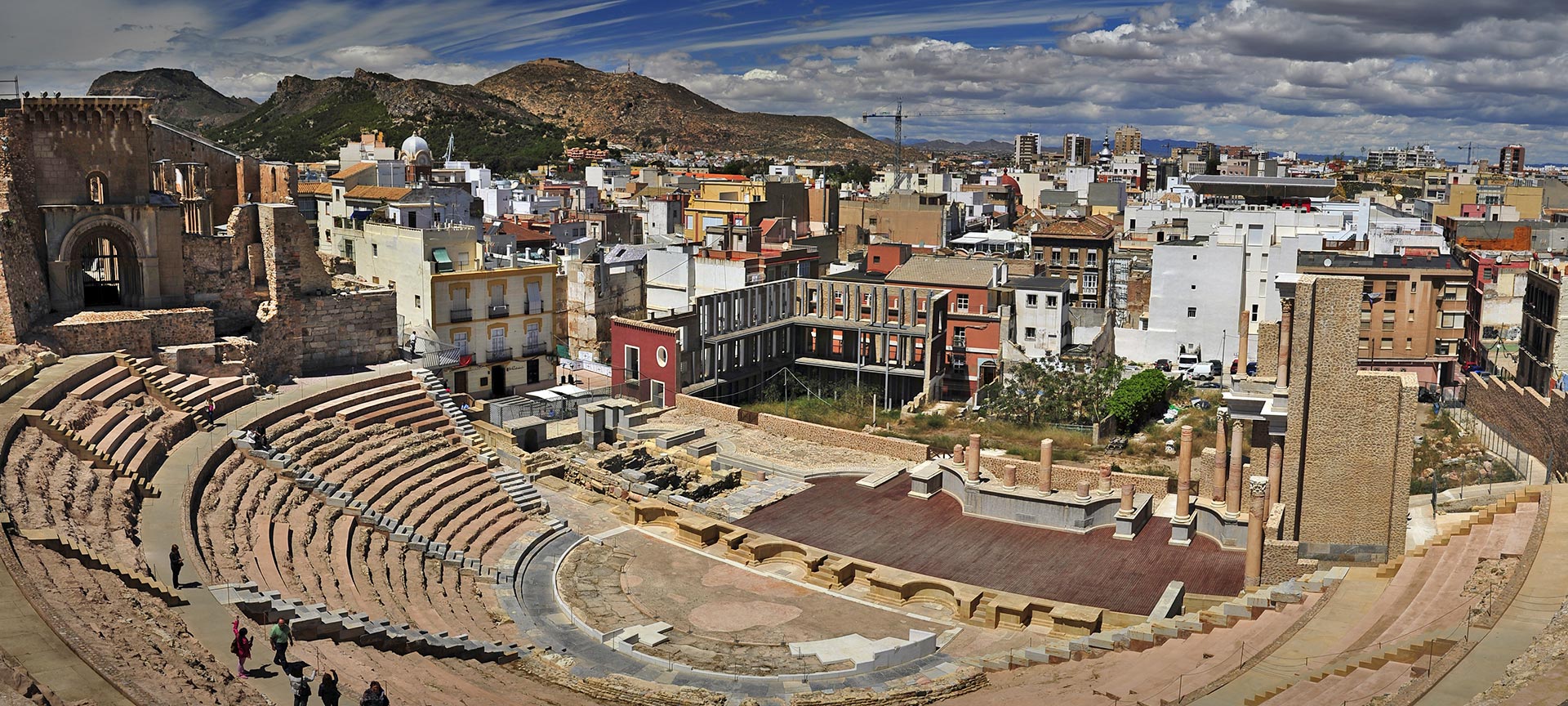 Roman theatre with Cartagena in the background