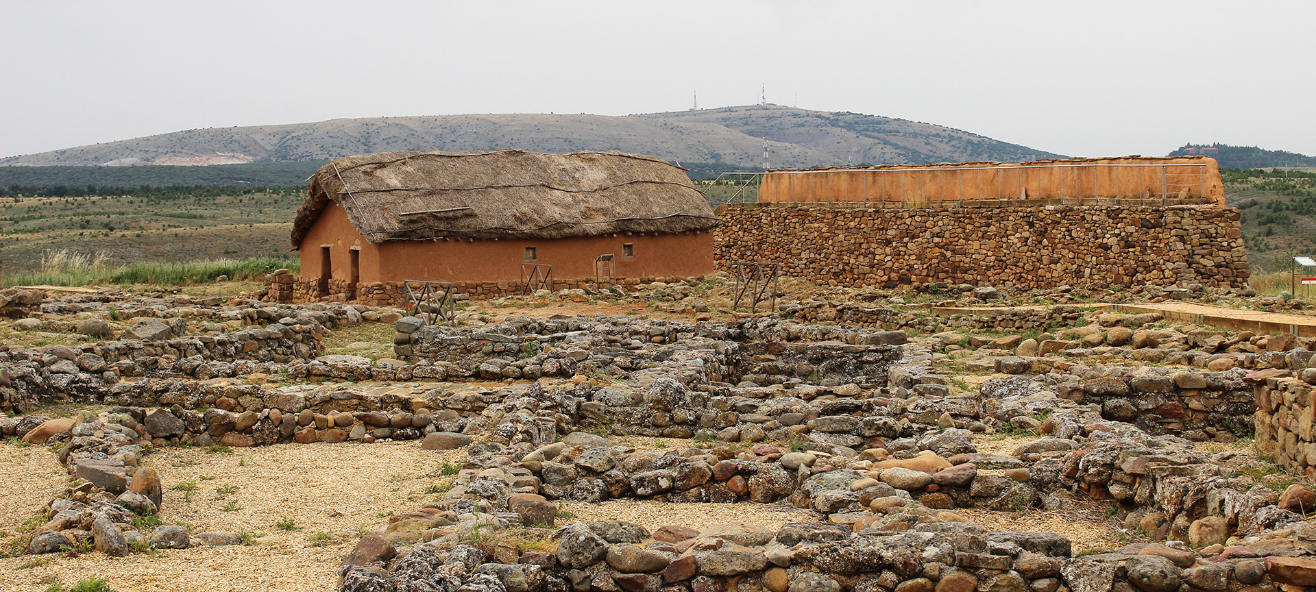 Ruinen der archäologischen Stätte von Numancia in Soria