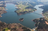 Embalse de Abegondo en la reserva de la biosfera marinas Coruñesas