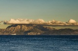 Montañas del Rif desde el parque intercontinental mediterráneo