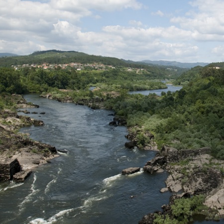 Río Miño en su paso por Arbo