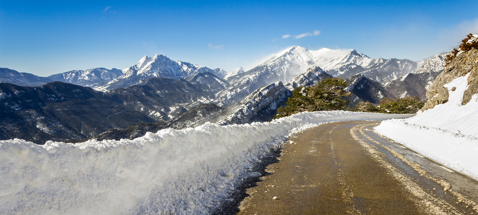 Carretera del Coll de Pal, en el parque Natural de Cadí-Moixeró