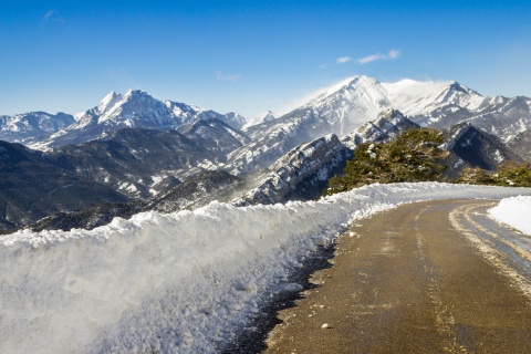 The Coll de Pal road in Cadi-Moixero Natural Park