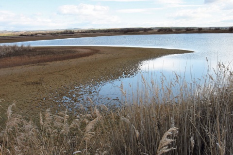 Las Cañas reservoir in Viana