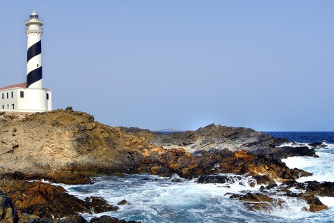 メノルカ島のファバリッチ灯台