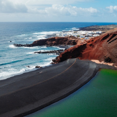 Grüne Lagune auf Lanzarote