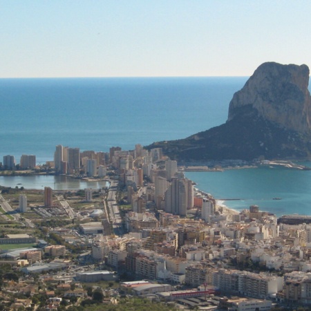 General view of the Peñón de Ifach