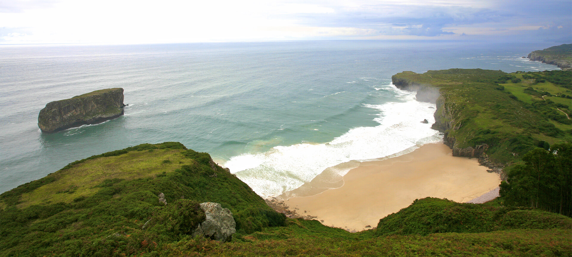 Baiona beach in Llanes Baiona beach in Llanes