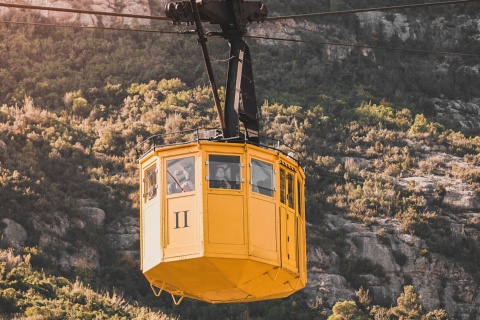 Seilbahn am Berg Montserrat