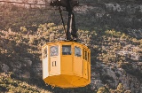 Teleférico en el monte Montserrat