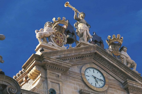 Detalle del Ayuntamiento de Pamplona