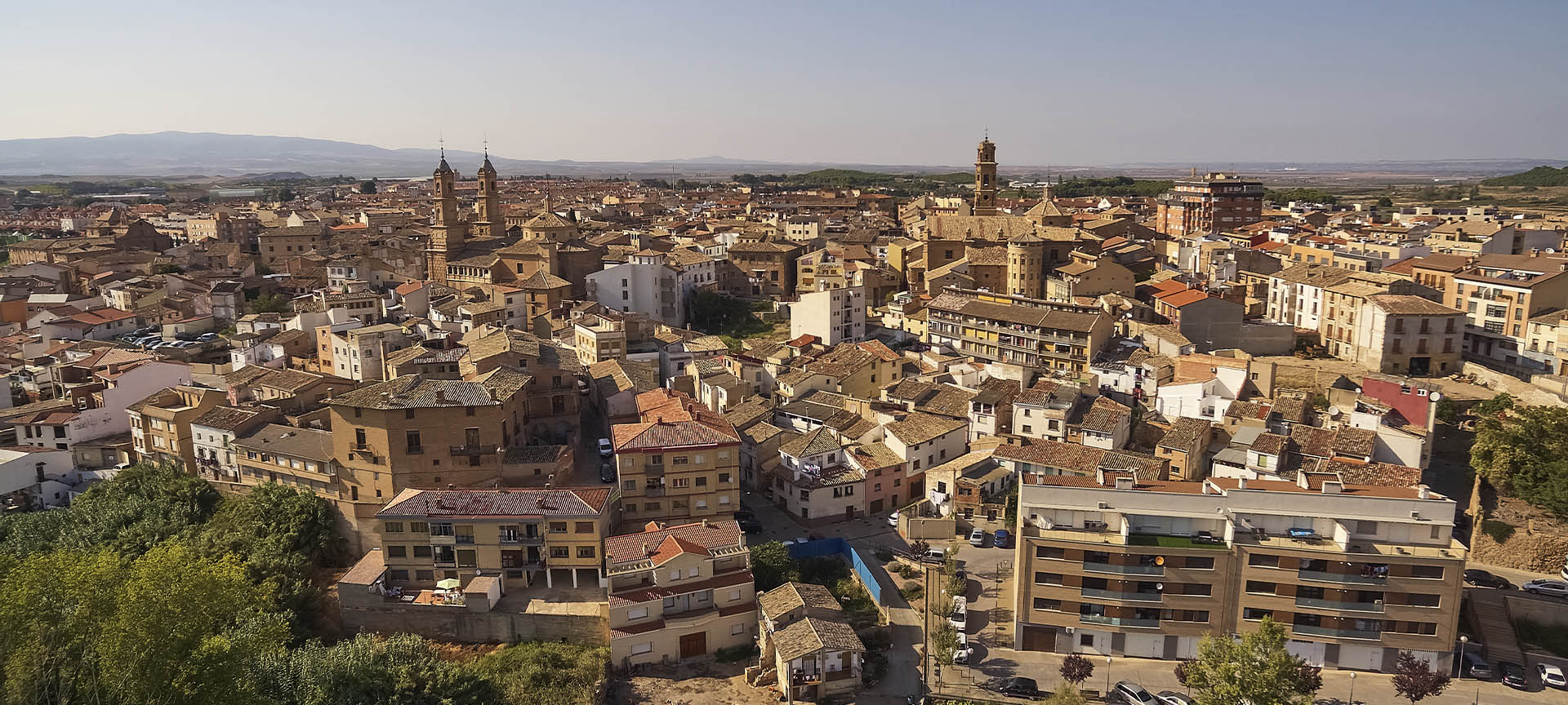 Panoramic view of Corella in Navarre