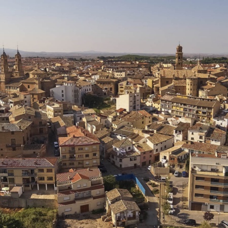 Panoramic view of Corella in Navarre