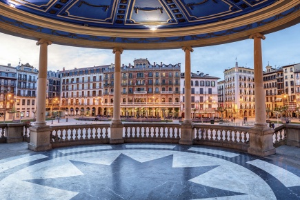 Plaza del Castillo in Pamplona-Iruña