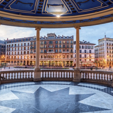 Plaza del Castillo de Pampelune