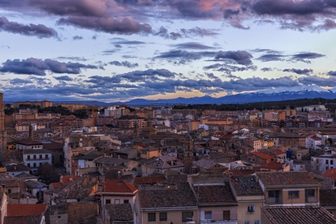 "Vue panoramique de Tudela (Navarre) "