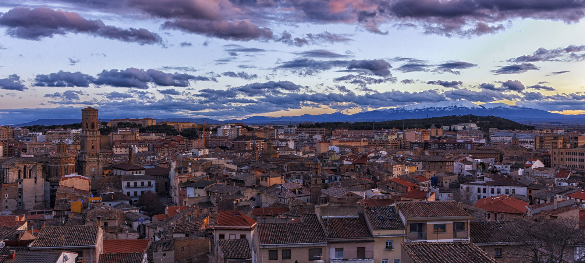 "Panoramic view of Tudela (Navarre) " "Panoramic view of Tudela (Navarre) "