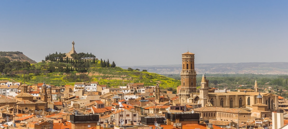 Vue de la cathédrale Santa María de Tudela, Navarre