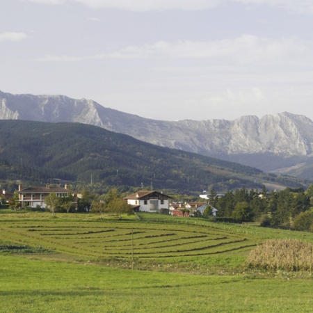 Panoramic view of Elorrio (Bizkaia, the Basque Country)