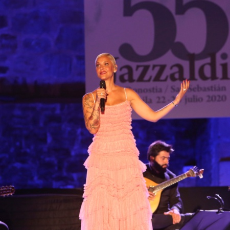 Spettacolo durante il Festival internazionale di jazz di San Sebastián, Guipúzcoa, Paesi Baschi