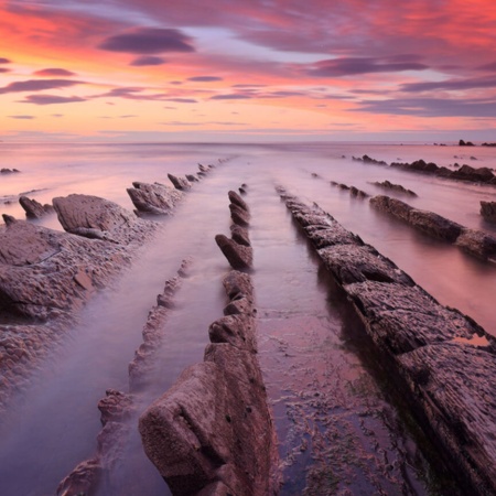 Flysch em Zumaia (Gipuzkoa, País Basco)