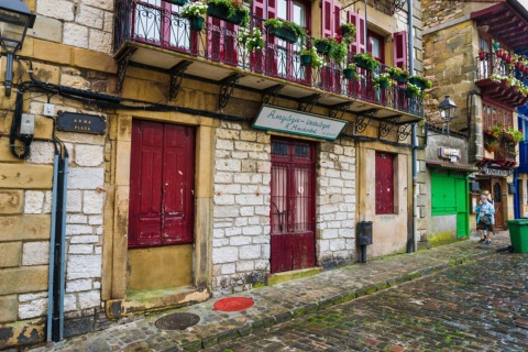 Rues de Hondarribia, province de Guipuscoa (Pays basque)