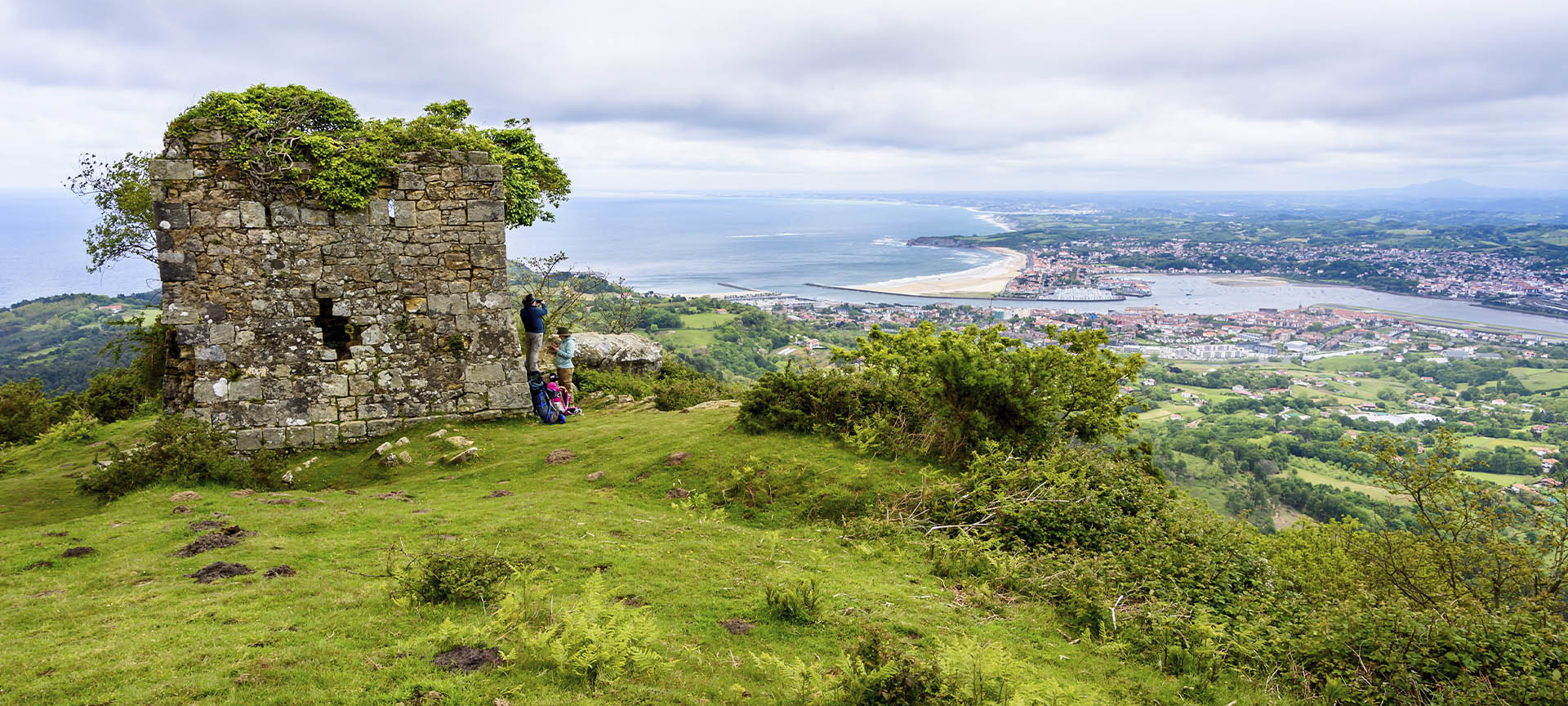 Panoramic view of Irún (Gipuzkoa, the Basque Country)