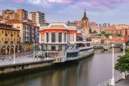 Vue extérieure du marché de la Ribera, Bilbao