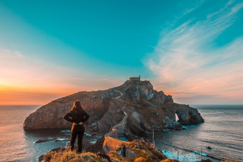 Vista de Gaztelugatxe, País Basco