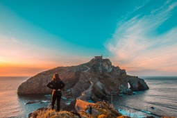 Veduta di Gaztelugatxe, Paesi Baschi