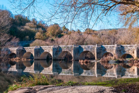 Römische Brücke in Trespuentes. Álava.