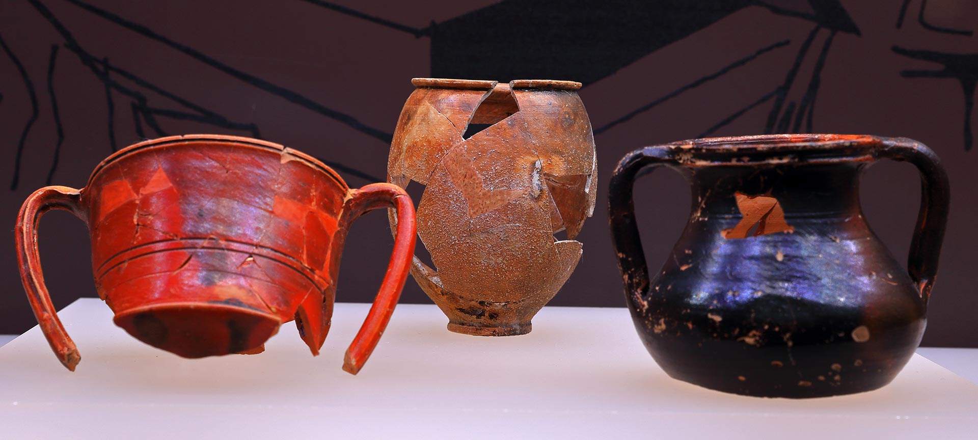 Vasilhas no Museu Romano de Oiasso. Irún Vasilhas no Museu Romano de Oiasso. Irún