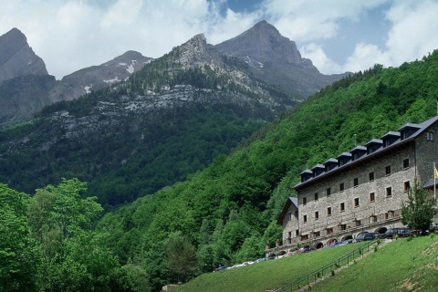 Blick auf das Parador de Bielsa