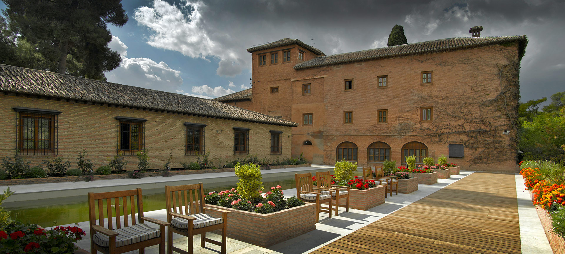 Exterior of the Parador de Granada Exterior of the Parador de Granada