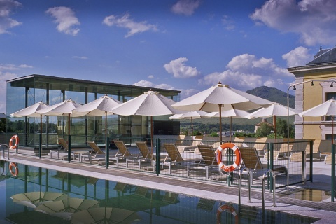 Swimming pool of the Parador de La Granja