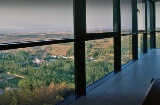 Vue depuis la terrasse intérieure du Parador de Soria