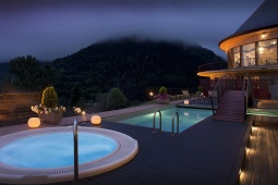 Vue de l'espace Spa & Wellness du Parador de Vielha