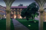 Interior garden of the Parador de Santo Estevo