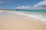 Praia de El Caserón de Corralejo, em Fuerteventura (Ilhas Canárias)