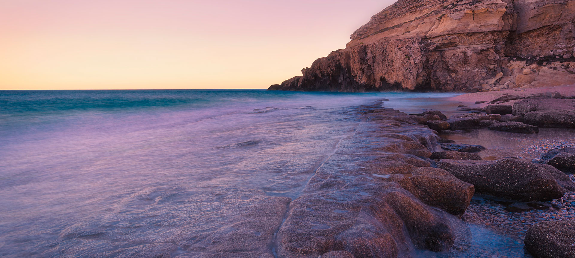 Bucht El Corral in Carboneras, Almería Bucht El Corral in Carboneras, Almería