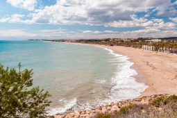 Spiaggia di Creixell a Tarragona, Catalogna