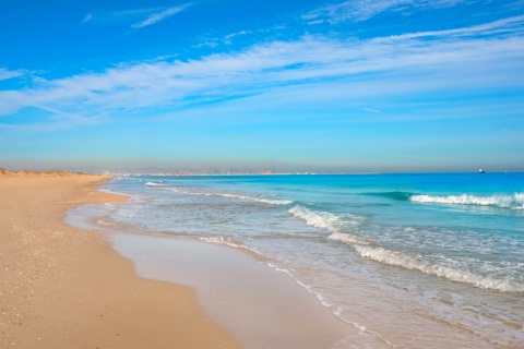 Playa de El Saler en Valencia, Comunidad Valenciana