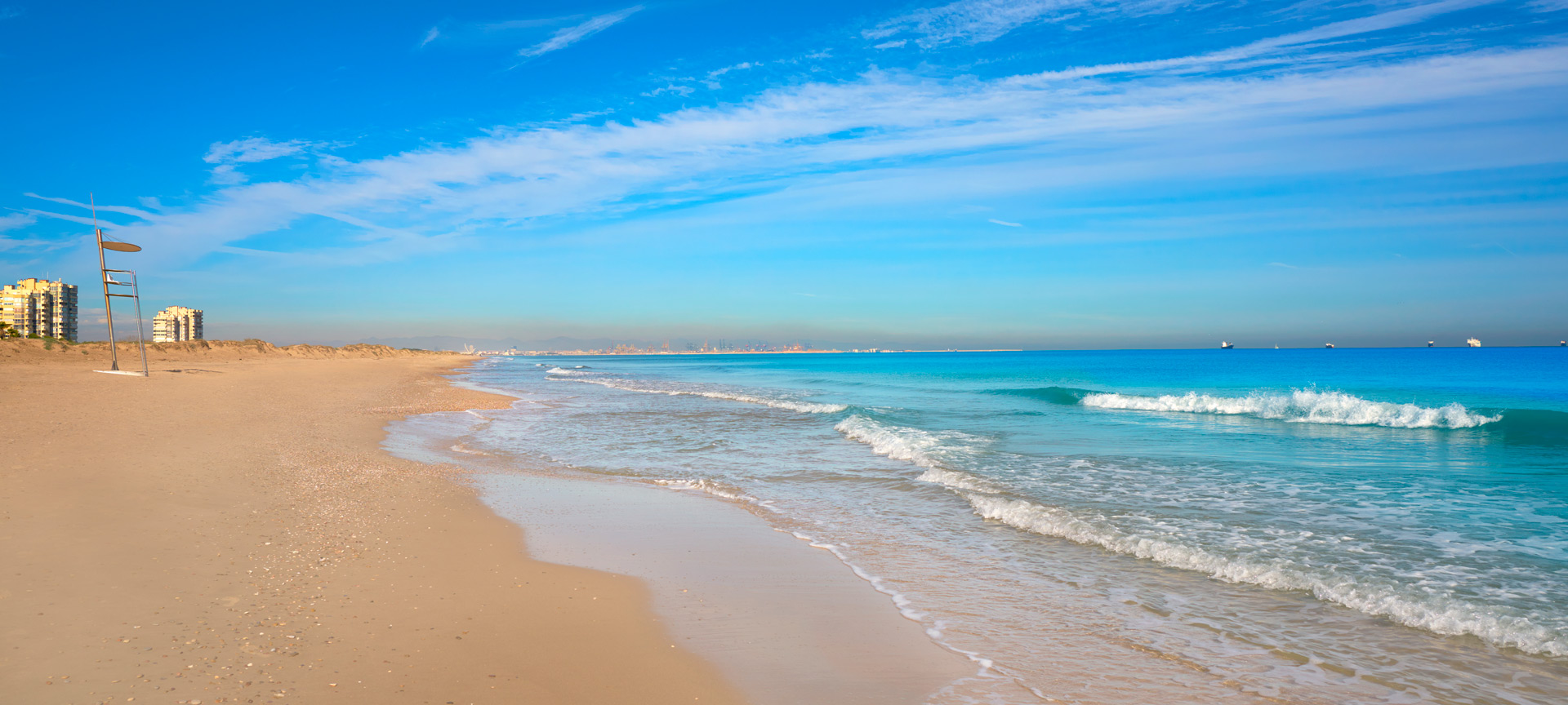 El Saler beach in Valencia, Region of Valencia El Saler beach in Valencia, Region of Valencia