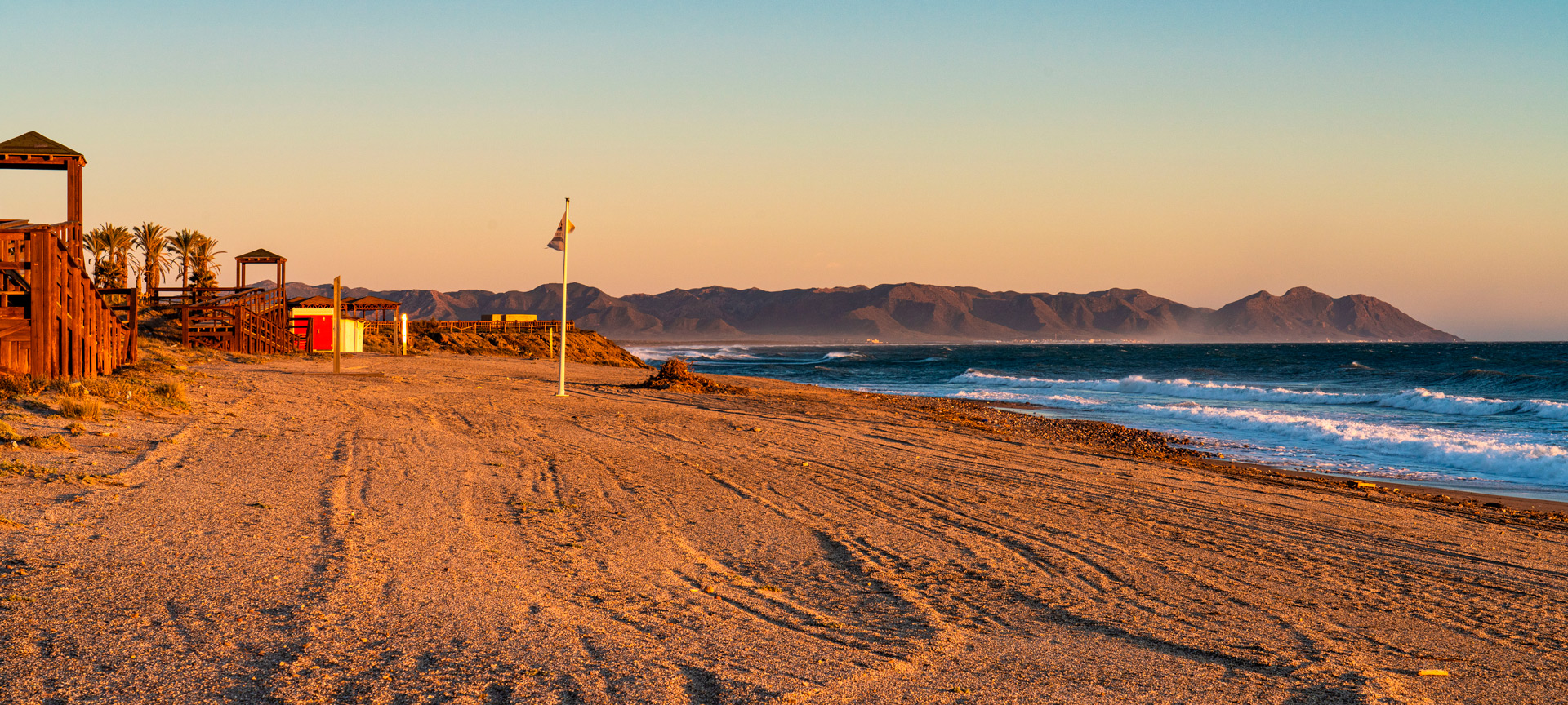 Strand El Toyo in Almería, Andalusien