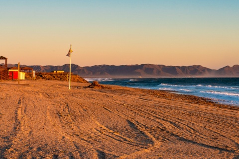 Strand El Toyo in Almería, Andalusien