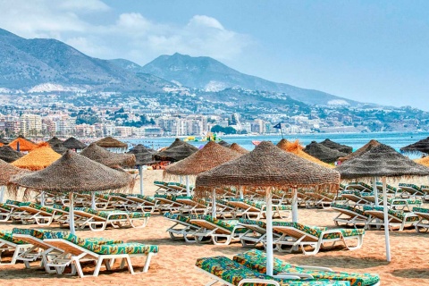 Fuengirola beach in Malaga